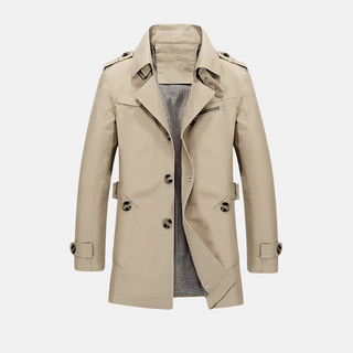 Trenchcoat für den Herbst - Stilvolle Lange Übergangsjacke für Herren