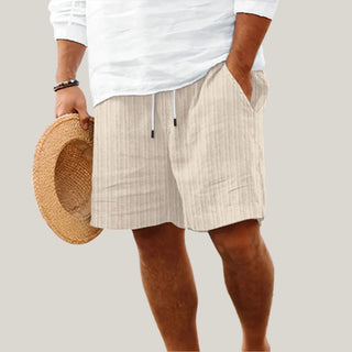 Bermuda Shorts für Herren - Kurze Hosen in Leinen-mix für den Sommer