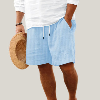 Bermuda Shorts für Herren - Kurze Hosen in Leinen-mix für den Sommer