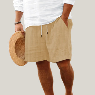 Bermuda Shorts für Herren - Kurze Hosen in Leinen-mix für den Sommer