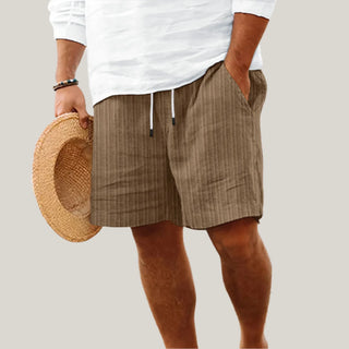 Bermuda Shorts für Herren - Kurze Hosen in Leinen-mix für den Sommer