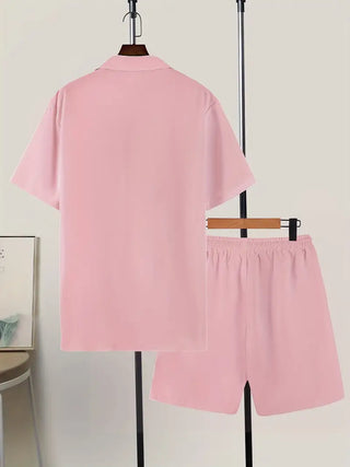 Zweiteiler für Herren - Twin Set mit Shirt und Sweat Short für den Sommer