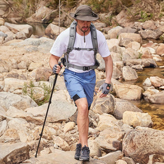 Cargo Shorts für Herren - Kurze Wasserdichte Wanderhose für Outdoor