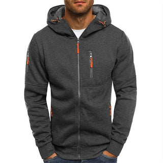 Zip-Up Jacke mit Kapuze