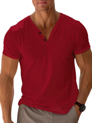 Premium Slim Fit T-Shirt mit V-Ausschnitt