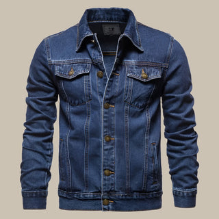 Jeansjacke für Herren - Klassische Übergangsjacke mit Knöpfen