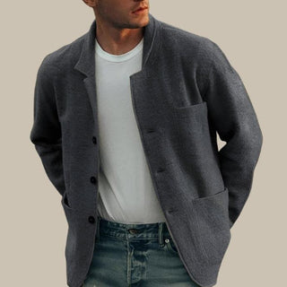 dark grey casual blazer jacket for men