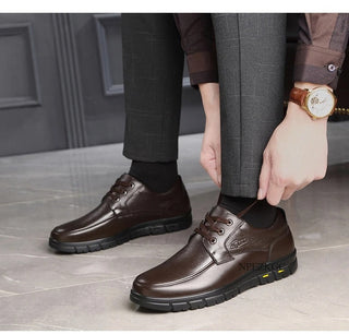 Business Schuhe für Herren - Stilvolle Bequeme Lederschnürschuhe für Herren