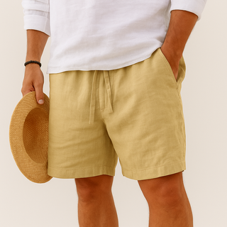Bermuda Shorts für Herren - Kurze Hosen in Leinen-Optik für den Sommer