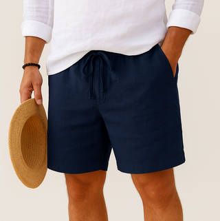 Bermuda Shorts für Herren - Kurze Hosen in Leinen-Optik für den Sommer