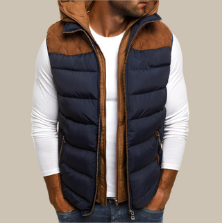 Steppweste für Herren - Stilvolles wattierte Übergangsjacke mit Kapuze