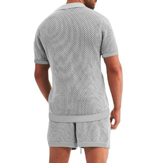 Sommer Set für Herren - Stilvolles Zweiteiler mit Sommerhemd und Sweat Short