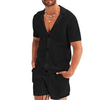 Sommer Set für Herren - Stilvolles Zweiteiler mit Sommerhemd und Sweat Short