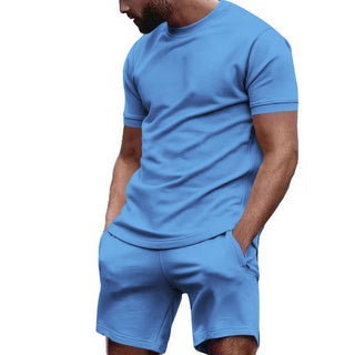 Zweiteiler für Herren - Premium Sommer Set mit T-shirt und Sweat Short