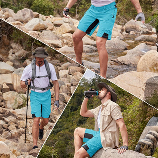 Cargo Shorts für Herren - Kurze Wasserdichte Wanderhose für Outdoor