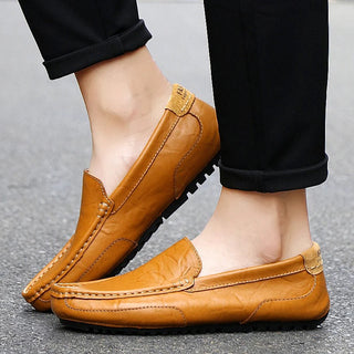 Loafers für Herren - Stilvolle Lederschlüpfer Halbschuhe für Sommer