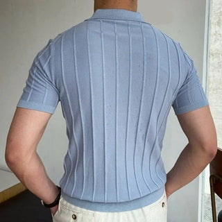 Poloshirt Monaco für Herren - Gestreiftes Polo-Shirt mit kurzen Ärmeln für Sommer