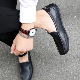 Loafers für Herren - Stilvolle Lederschlüpfer Halbschuhe für Sommer