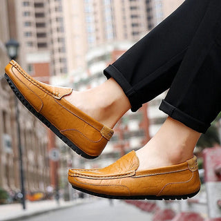 Loafers für Herren - Stilvolle Lederschlüpfer Halbschuhe für Sommer
