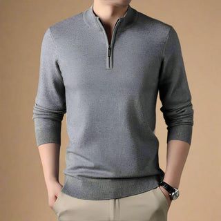 Troyer - Casual Strick Pullover mit Zip für Herren