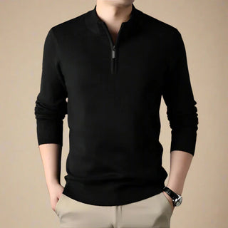 Troyer - Casual Strick Pullover mit Zip für Herren