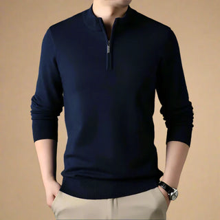 Troyer - Casual Strick Pullover mit Zip für Herren