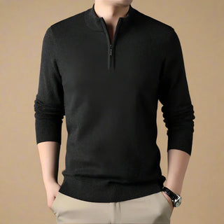 Troyer - Casual Strick Pullover mit Zip für Herren