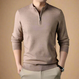 Troyer - Casual Strick Pullover mit Zip für Herren