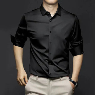 Bügelfreies Hemd – Business Casual Stretch Hemd für Herren