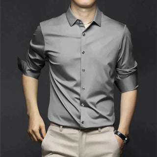 Bügelfreies Hemd – Business Casual Stretch Hemd für Herren