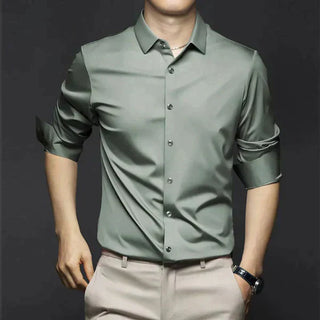 Bügelfreies Hemd – Business Casual Stretch Hemd für Herren