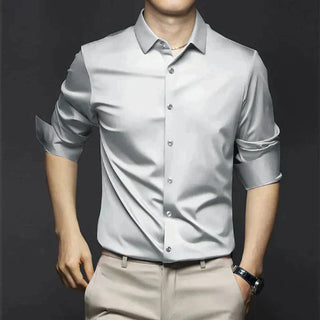 Bügelfreies Hemd – Business Casual Stretch Hemd für Herren
