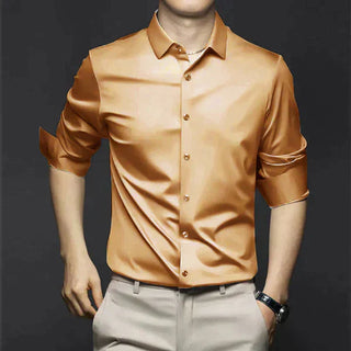 Bügelfreies Hemd – Business Casual Stretch Hemd für Herren