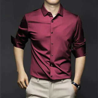 Bügelfreies Hemd – Business Casual Stretch Hemd für Herren