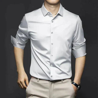 Bügelfreies Hemd – Business Casual Stretch Hemd für Herren