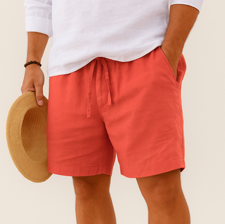 Bermuda Shorts für Herren - Kurze Hosen in Leinen-Optik für den Sommer