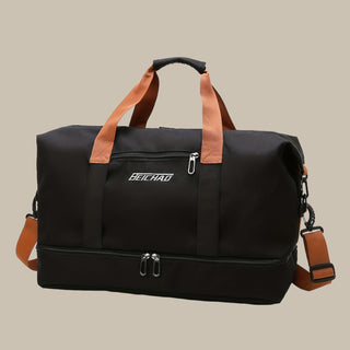 schwarze XL Reisetasche/Wochenendtasche für Männer