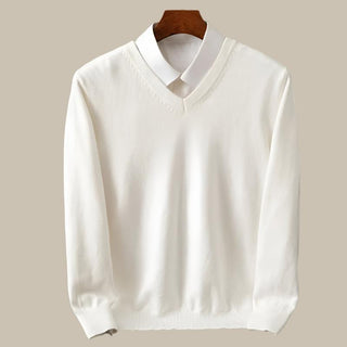 Pullover für Herren - Klassischer V-Ausschnitt Pullover