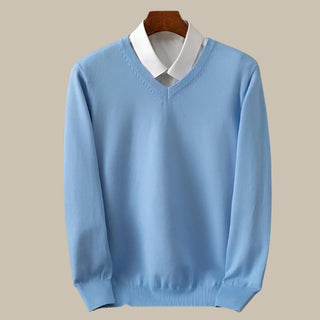Pullover für Herren - Klassischer V-Ausschnitt Pullover
