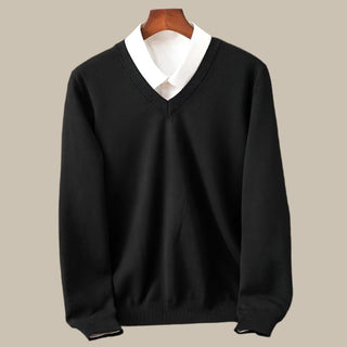 Pullover für Herren - Klassischer V-Ausschnitt Pullover