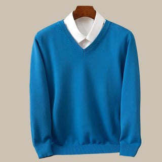Pullover für Herren - Klassischer V-Ausschnitt Pullover