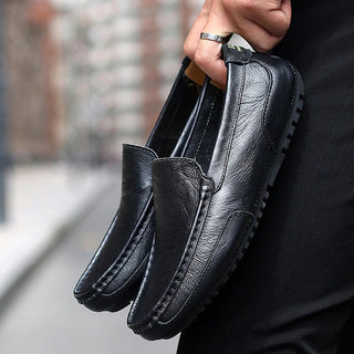 Loafers für Herren - Stilvolle Lederschlüpfer Halbschuhe für Sommer