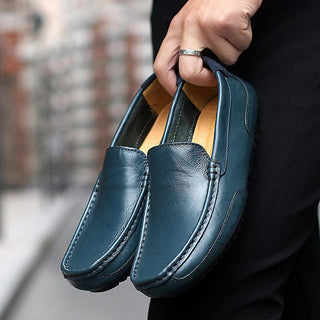 Loafers für Herren - Stilvolle Lederschlüpfer Halbschuhe für Sommer