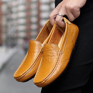 Loafers für Herren - Stilvolle Lederschlüpfer Halbschuhe für Sommer
