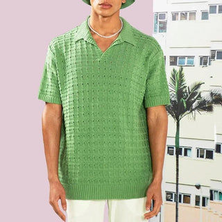 Ganti Capri Polo | Lässiges, übergroßes Strickpolo für Herren