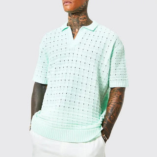 Ganti Capri Polo | Lässiges, übergroßes Strickpolo für Herren