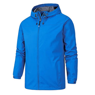 Regenjacken für Herren - Wasserfeste Windjacke mit Kapuze