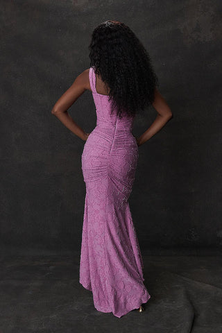 Abendkleid für Damen - Elegantes Midikleid mit Raffung für Hochzeiten