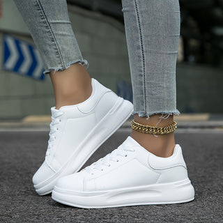 Sneaker für Damen - Bequeme weiße Schuhe für Einlage