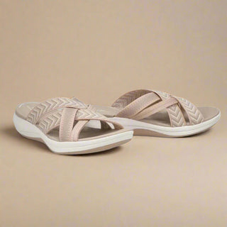 Sandaletten für Damen - Bequeme Sandalen mit fußbett für Sommer